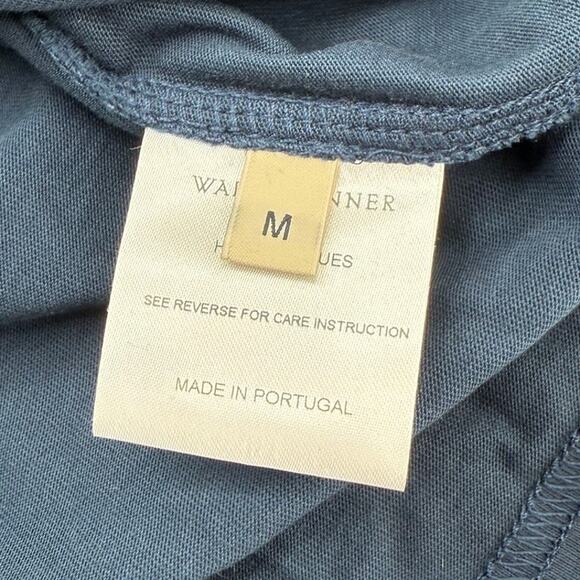 NWT Wales Bonner Men's Organic Jersey Original Tee Crew Neck Navy Blue, Medium - Picture 9 of 15
